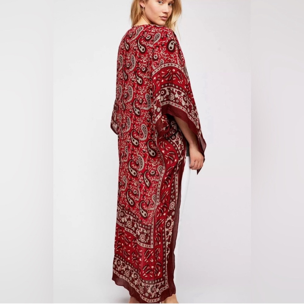 Free People Eternal Flame Maxi Kimono - One size fits all